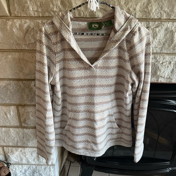 Stillwater Supply Co. Cream and Brown Women's Hooded Sweater small - Picture 1 of 5